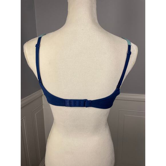 Victoria's Secret, Size 34C, Blue Lace Perfect Coverage Bra, Underwire, EUC - Picture 3 of 6